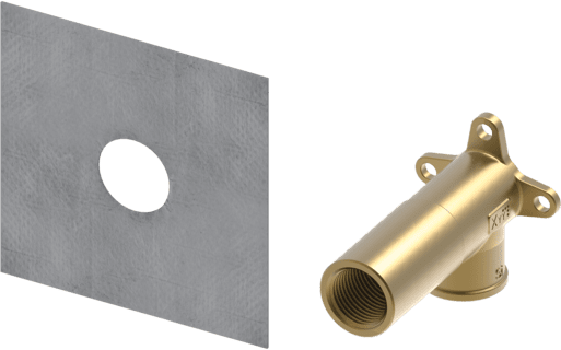 TECE TECEprofil System-Wandscheibe 1/2 x 1/2" lange Ausführung, Si-Bronze #9021017