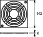 Зображення з  TECE TECEdrainpoint S, декор. решітка, нерж. сталь, 150 x 150, з гвинтами #3665001