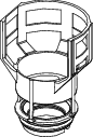 TECE TECE-Ersatzteil Ventilsitz für Ablaufventil A 6 inklusive Drossel, D = 44 mm #9820653