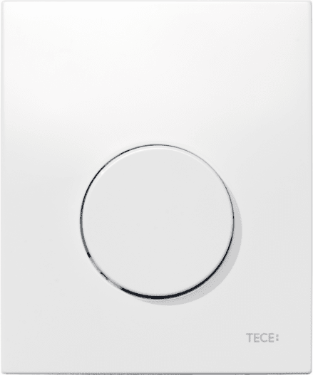 Picture of TECE TECEloop plastic urinal flush plate incl. cartridge polished white #9242600