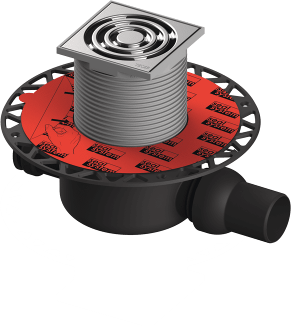 Picture of TECE TECEdrainpoint S 120 drain set standard with Seal System universal flange #3601200