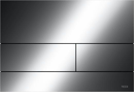 Bild von TECE TECEsquare II Metall WC-Betätigungsplatte, "Polished Black Chrome / Chrom schwarz glänzend", Zweimengentechnik 9240837