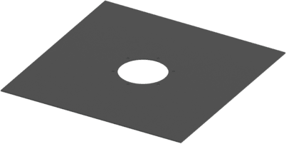 Picture of TECE TECEdrainpoint S cut-to-size sealing foil EPDM for clamped flange connections 500 x 500 #3690006