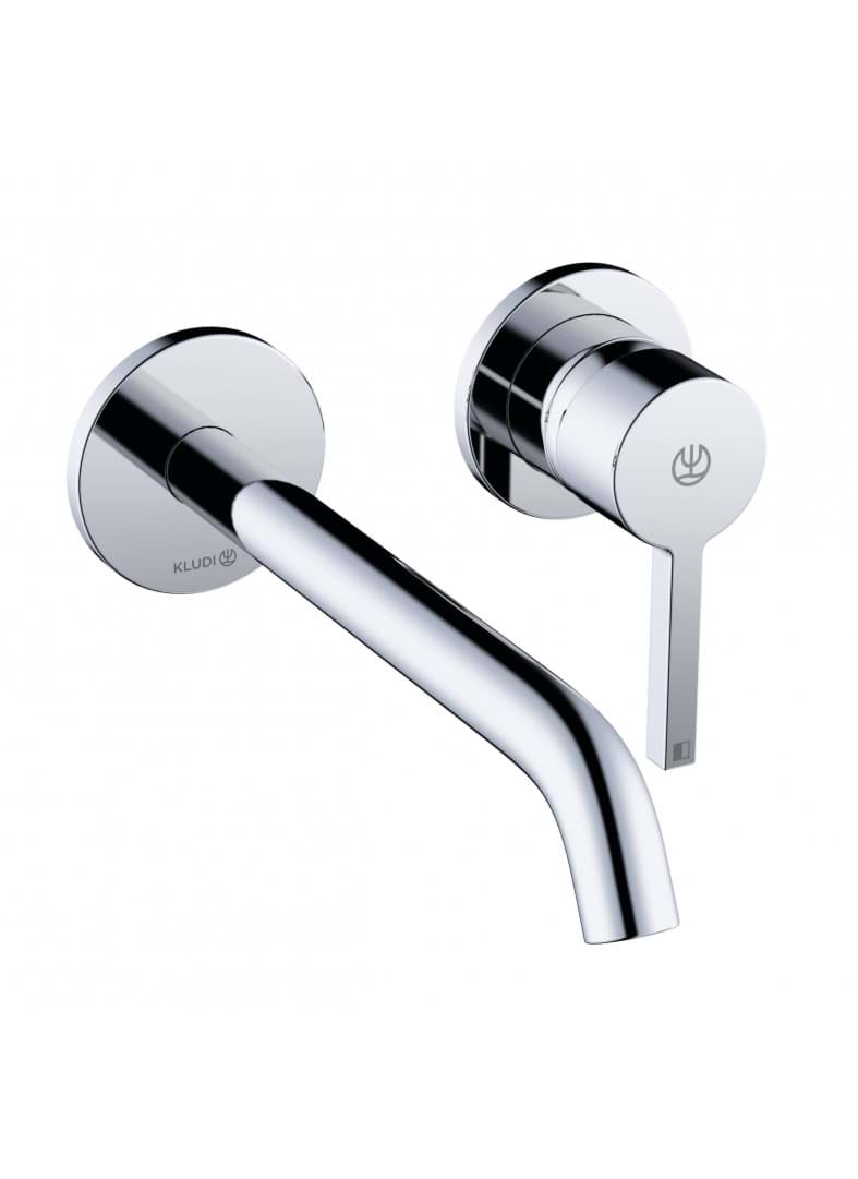 KLUDI Unterputz-Waschtisch-Zweiloch-Wand-Einhandmischer #202450515 - Chrom