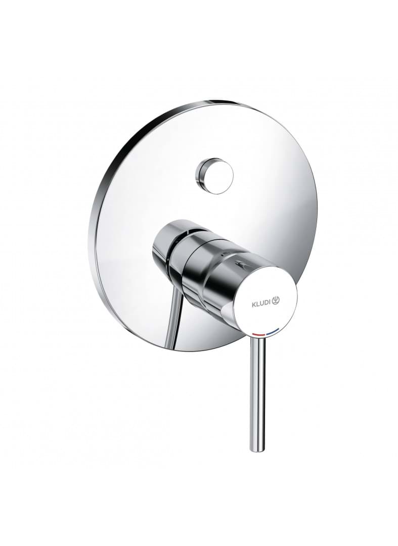 KLUDI Unterputz-Wannenfüll- und Brause-Einhandmischer PUSH & SWITCH #386630576 - Chrom