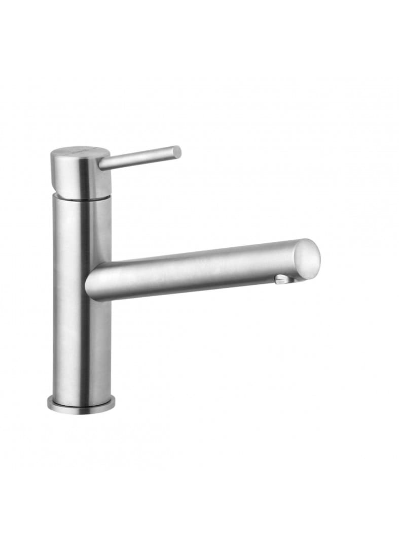 KLUDI Spültisch-Einhandmischer DN 15 #44850F860 - Stainless Steel Brushed