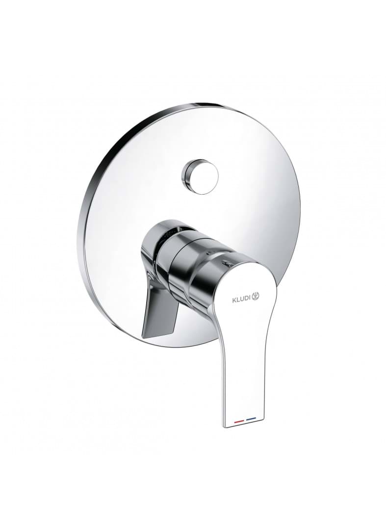 KLUDI Unterputz-Wannenfüll- und Brause-Einhandmischer PUSH & SWITCH #486590565 - Chrom