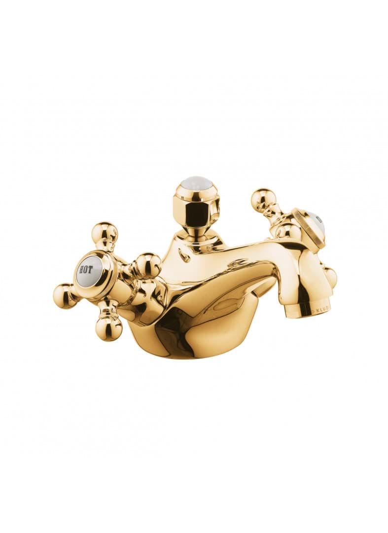 Picture of KLUDI 1926 basin mixer DN 8 #510124520 - gold plated 23 carat