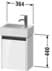 Bild von DURAVIT Waschtischunterbau wandhängend #K25071 L/R Design by Christian Werner Farbe M07 K25071R80800000