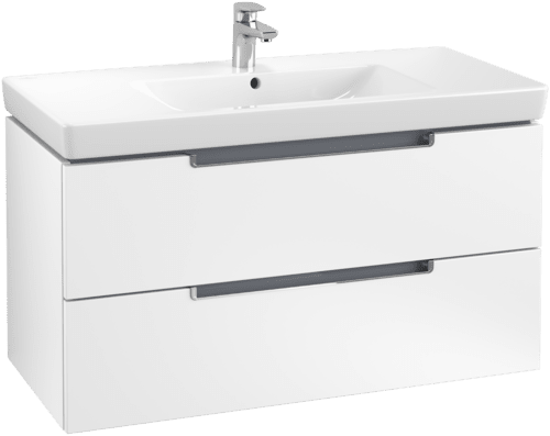 Picture of VILLEROY BOCH Subway 2.0 Vanity unit, 2 pull-out compartments, 987 x 520 x 449 mm, White Matt A69710MS