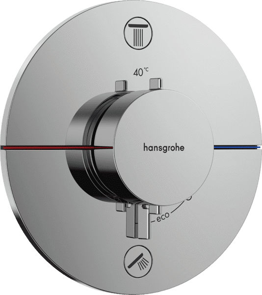 Bild von HANSGROHE ShowerSelect Comfort S Thermostat Unterputz für 2 Verbraucher Chrom 15554000