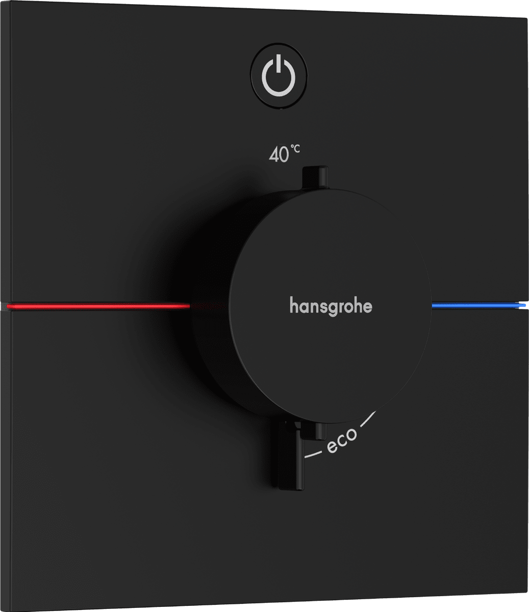 HANSGROHE ShowerSelect Comfort E Thermostat for concealed installation for 1 function Matt Black 15571670 resmi