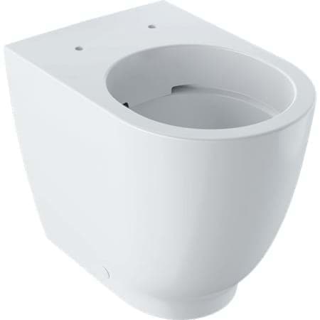 Bild von GEBERIT Acanto Stand-WC Tiefspüler, erhöht, wandbündig, geschlossene Form, Rimfree #500.602.01.8 - weiß / KeraTect