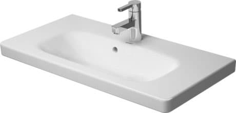 DURAVIT Waschtisch 233778 Design by Matteo Thun & Antonio Rodriguez #2337780030 - p Farbe 00, Weiß Hochglanz, Anzahl Waschplätze: 1 Mitte, Anzahl Hahnlöcher pro Waschplatz: 1 Mitte 785 x 400 mm