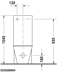 Bild von DURAVIT Stand WC für Kombination 023309 Design by Philippe Starck #0233090064 - © Farbe 00, Weiß Hochglanz, Spülwassermenge: 4,5 l, Spülprinzip: Verdrängung 415 x 640 mm