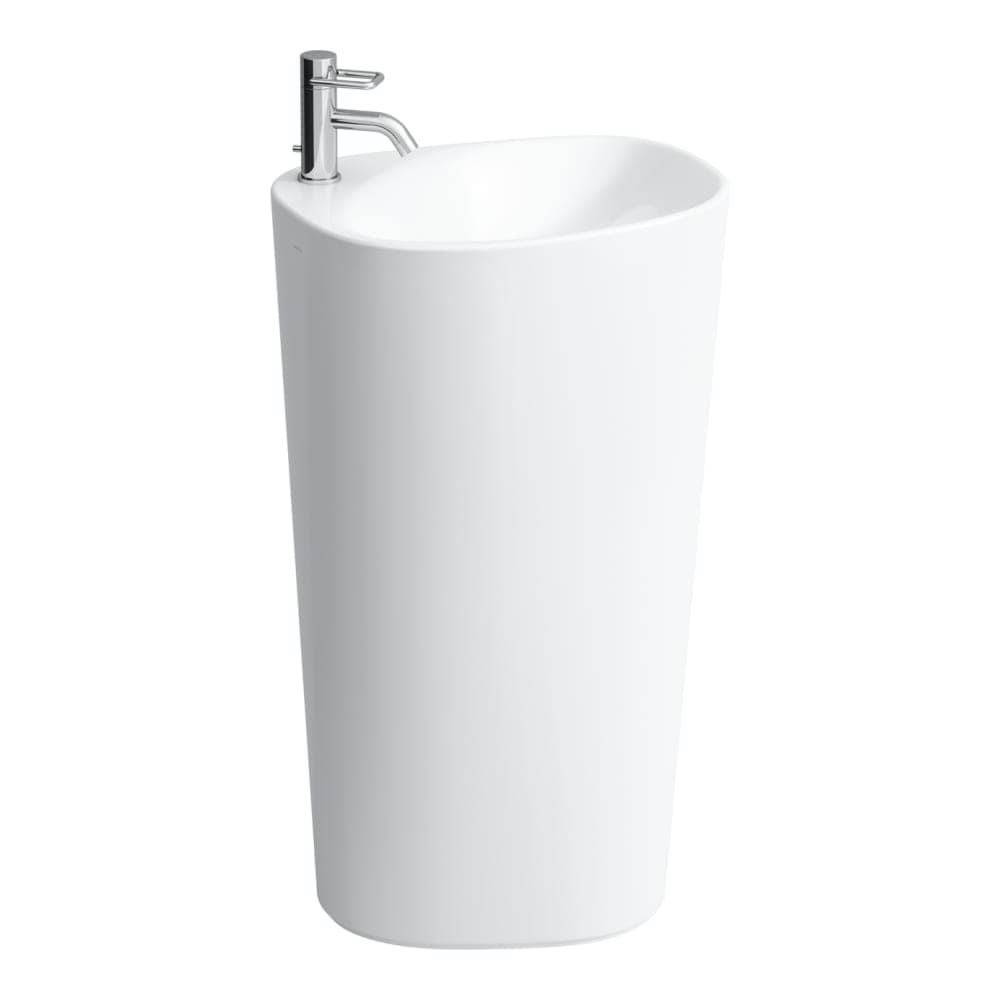 Зображення з  LAUFEN PALOMBA COLLECTION Washbasin with integrated pedestal, with wall connection 525 x 435 x 900 mm #H8118040001041