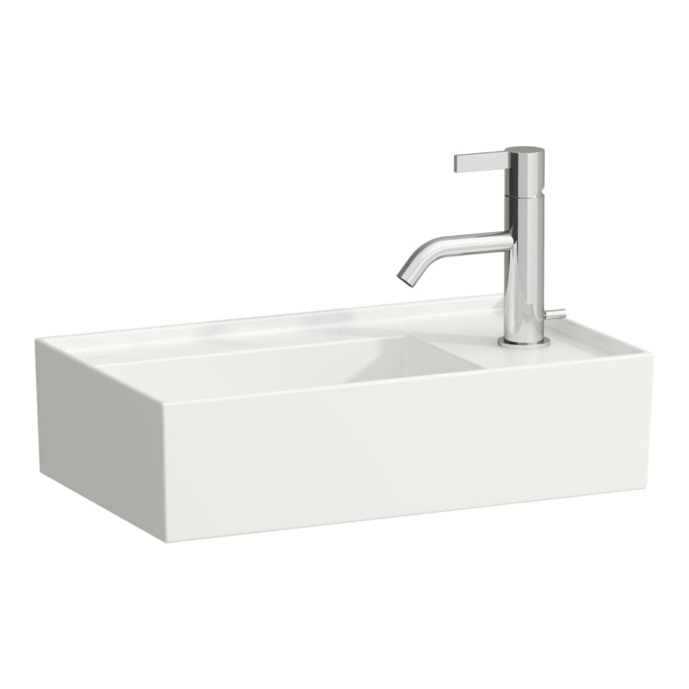 LAUFEN Kartell LAUFEN Small washbasin, tap bank right, with concealed outlet 460 x 280 x 150 mm #H8153347581121 resmi
