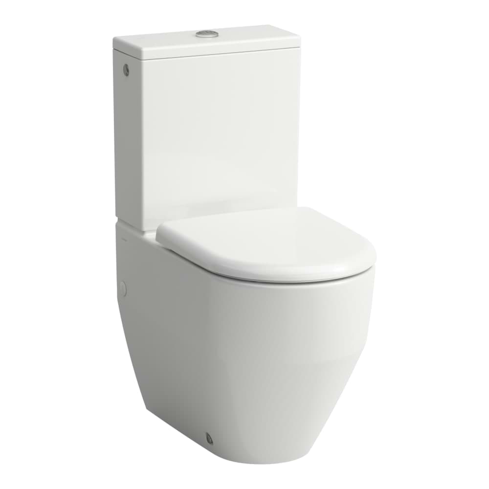 Picture of LAUFEN PRO Floorstanding WC, close-coupled, washdown, rimless, outlet horizontal or vertical 650 x 360 x 430 mm #H8259624000001
