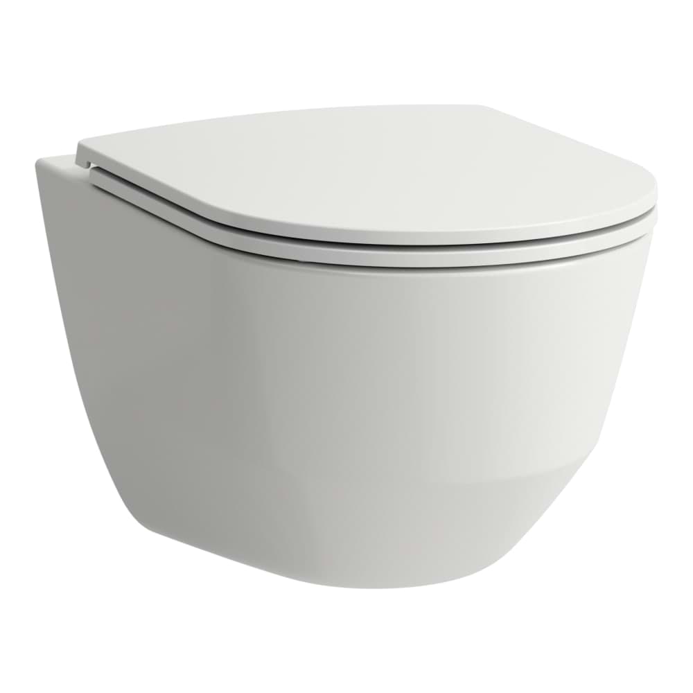 Picture of LAUFEN PRO Pack wall-hung WC H820966, washdown, rimless, with seat and lid with soft-close mechanism 530 x 360 x 345 mm #H8669570000001 - 000 - White