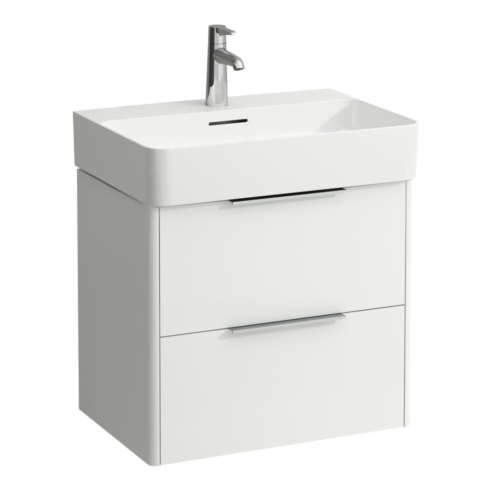 εικόνα του LAUFEN BASE Vanity unit, 2 drawers, matches washbasin 810283 585 x 390 x 530 mm #H4022521102611 - 261 - White glossy