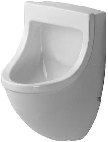 DURAVIT Urinal 082135 Design by Philippe Starck #0821352007 - Farbe 00, Weiß Hochglanz, Abgang: waagerecht 330 x 350 mm