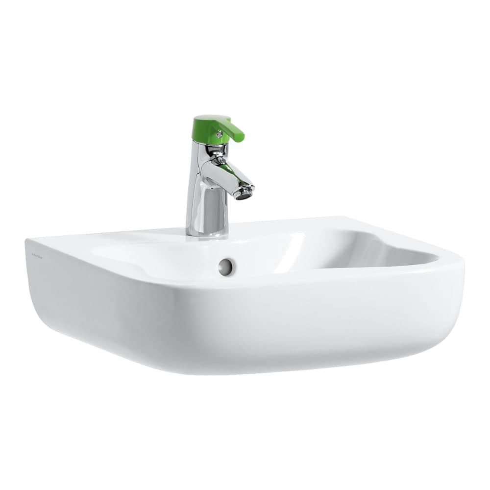 Picture of LAUFEN FLORAKIDS Washbasin 'cloud' 450 x 410 x 150 mm #H8150310721041 - 072 - White and Green