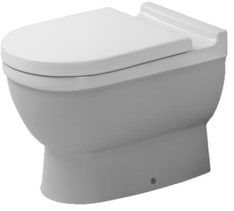 DURAVIT Stand WC 012409 Design by Philippe Starck #0124092000 - © Farbe 00, Weiß Hochglanz, Spülwassermenge: 6 l, Position Abgang: Hinten 360 x 560 mm