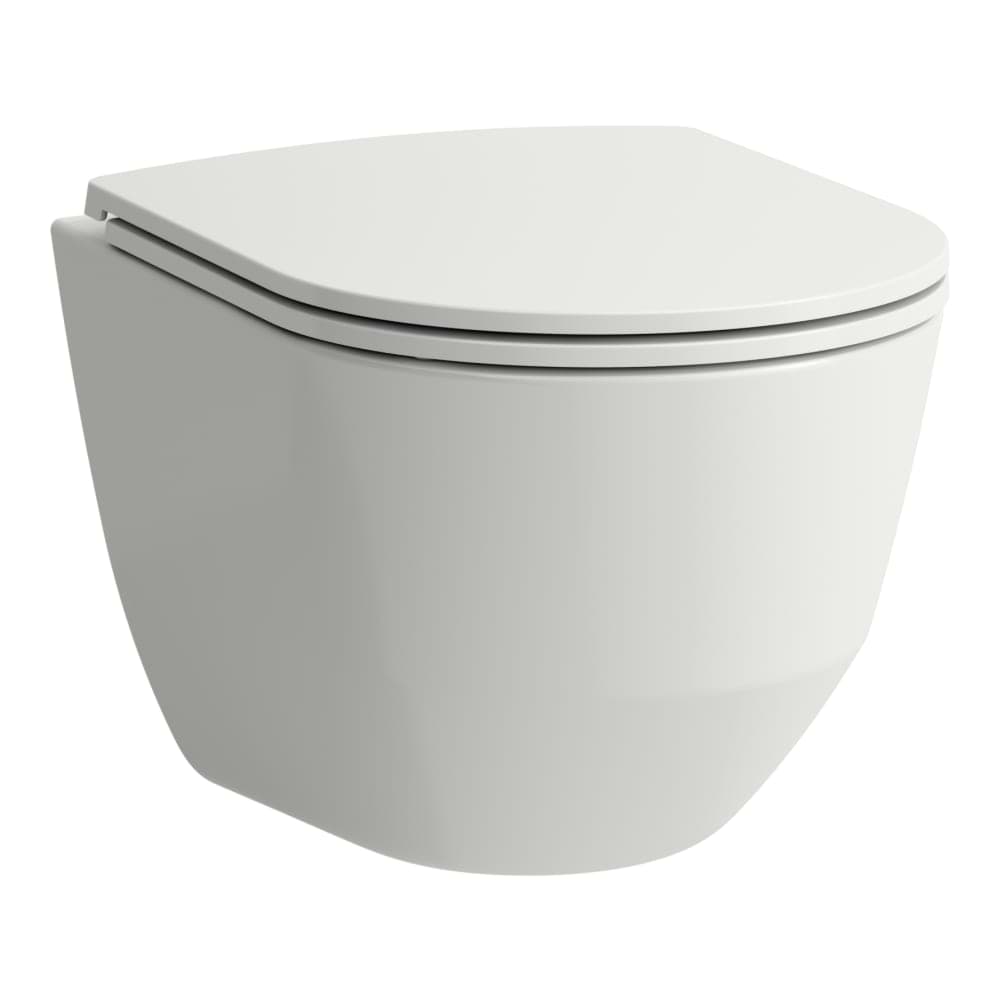 Picture of LAUFEN PRO Wall-hung WC 'rimless/compact', washdown, without flushing rim 490 x 360 x 340 mm #H8209654000001 - 400 - White LCC (LAUFEN Clean Coat)