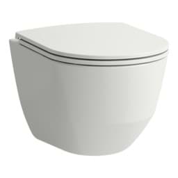 Bild von LAUFEN PRO Wand-WC 'compact', Tiefspüler, spülrandlos 490 x 360 x 340 mm #H8209650000001 - 000 - Weiß