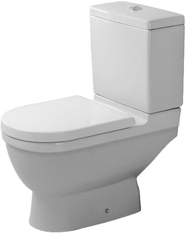 DURAVIT Stand WC für Kombination 012601 Design by Philippe Starck #0126012000 - © Farbe 00, Weiß Hochglanz, Spülwassermenge: 6 l, Spülprinzip: Verdrängung 370 x 655 mm