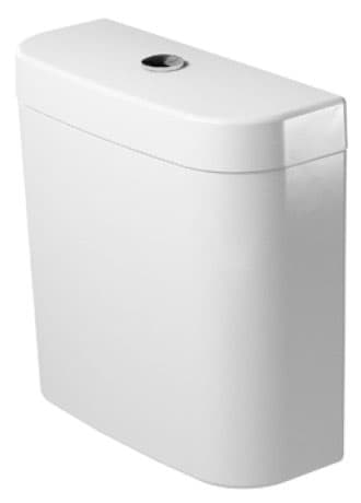 DURAVIT Spülkasten 093110 Design by sieger design #0931100000 - © Farbe 00, Weiß, Spülwassermenge: 6/3 l, Position Wasseranschluss: Unten links 3/8", Position Spülbedienung: Oben, Verdeckter Anschluss, Unified Water Label (UWL) Klasse: 2 405 x 160 mm