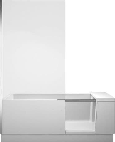 DURAVIT Badewanne mit Tür 700403 Design by EOOS #700403000000000 - Farbe 32, Klarglas 1700 x 750 mm