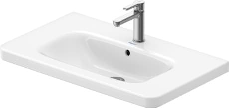 Picture of DURAVIT Washbasin 232080 Design by Matteo Thun & Antonio Rodriguez #2320800060 - p Color 00, White High Gloss, Number of washing areas: 1 Middle, Number of faucet holes per wash area: 1 Middle, Overflow: Yes 800 mm