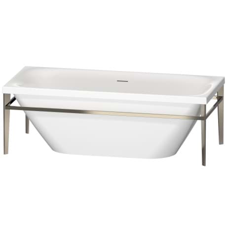 DURAVIT Badewanne #700443 Design by sieger design Farbe 00, Badewanne mit Metallgestell Champagner Matt 700443000B20000
