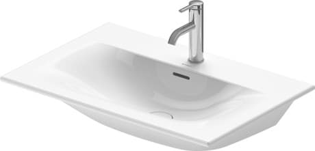 DURAVIT Waschtisch 234473 Design by sieger design #2344730060 - p Farbe 00, Weiß Hochglanz, Anzahl Waschplätze: 1 Mitte, Anzahl Hahnlöcher pro Waschplatz: 1 Mitte 730 mm