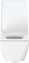 Bild von DURAVIT WC-Sitz 002119 Design by sieger design #0021190000 - Farbe 00, Form: Rechteckig, Weiß Hochglanz, Farbe Scharnier: Edelstahl, Überlappend 371 x 463 mm