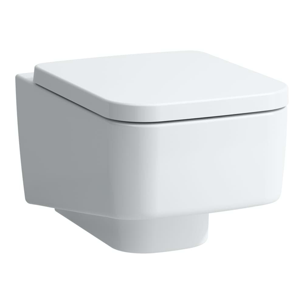Picture of LAUFEN PRO S Wall-hung WC 'rimless', washdown, without flushing rim 530 x 360 x 295 mm _ 400 - White LCC (LAUFEN Clean Coat) #H8209624000001 - 400 - White LCC (LAUFEN Clean Coat)