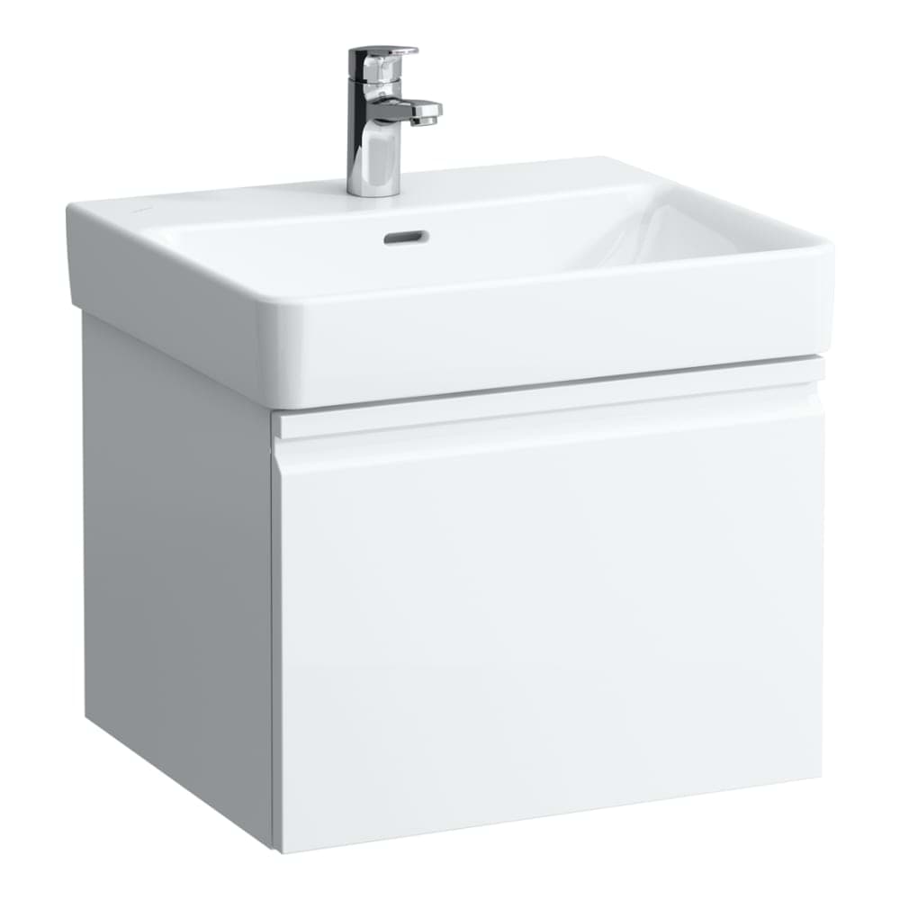 Picture of LAUFEN PRO S Vanity unit, 1 drawer, matches washbasin 810962 520 x 450 x 390 mm 463 - White H4833510964631