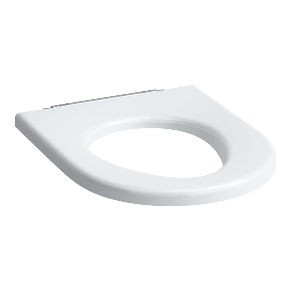 Picture of LAUFEN PRO LIBERTY WC seat without lid, barrier-free, with extra reinforced hinges and buffers 445 x 375 x 55 mm #H8989513000001 - 300 - White