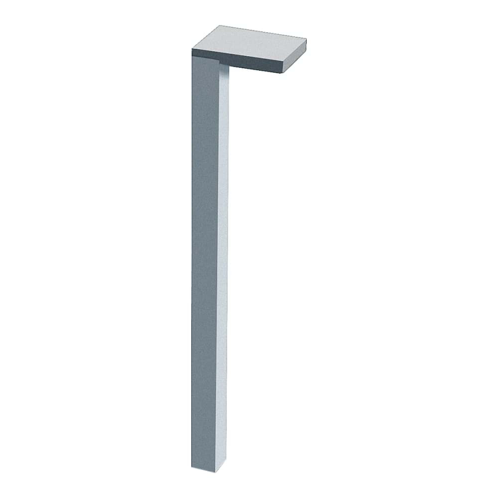 Picture of LAUFEN PRO S adjustable leg set (2 pieces), height 245 mm, surface in anodised aluminium 80 x 80 x 245 mm #H4831000960041 - 004 - Chrome-plated