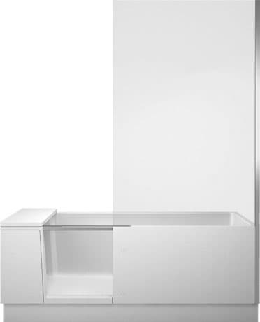 DURAVIT Badewanne mit Tür 700404 Design by EOOS #700404000000000 - Farbe 32, Klarglas 1700 x 750 mm