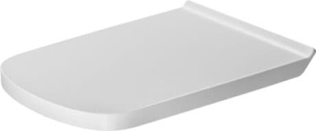 Bild von DURAVIT WC-Sitz Vital 006239 Design by Matteo Thun & Antonio Rodriguez #0062390000 - Farbe 00, Weiß Hochglanz, Farbe Scharnier: Edelstahl 379 x 507 mm