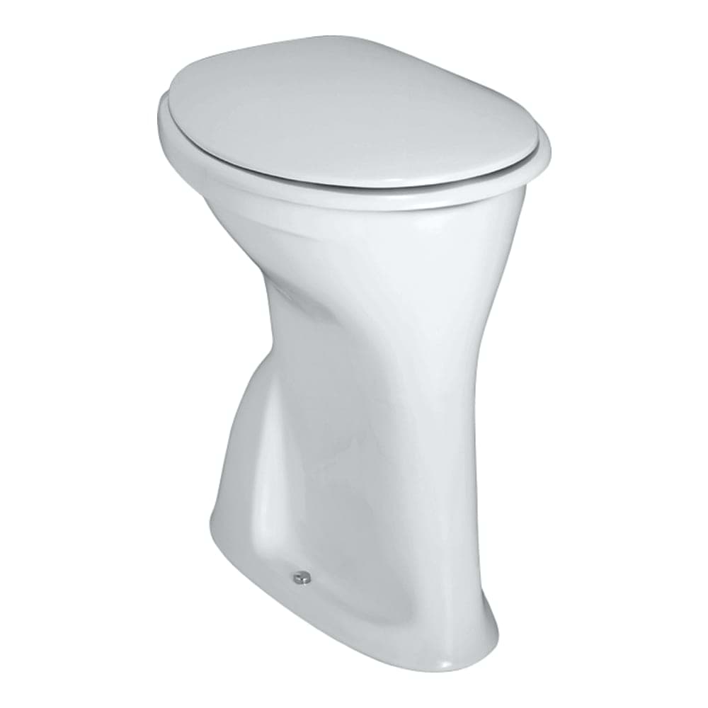 LAUFEN ALBONOVA Stand-WC, Flachspüler, mit Spülrand, Abgang senkrecht 480 x 350 x 500 mm #H8219980000001 - 000 - Weiß