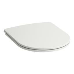 Picture of LAUFEN PRO WC seat and cover, removable, with lowering system, chrome hinges 445 x 370 x 55 mm #H8989660000001 - 000 - White