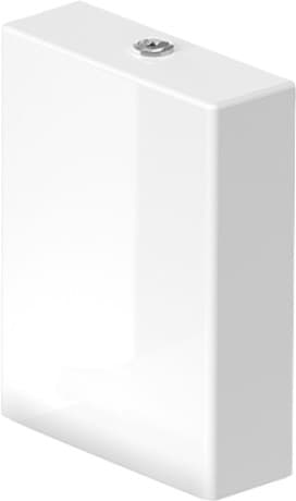 Picture of DURAVIT Cistern 094200 Design by sieger design #0942000005 - © Color 00, White, Flush water quantity: 6/3 l, Water connection position: Left 3/8", Unified Water Label (UWL) Class: 2 375 x 130 mm