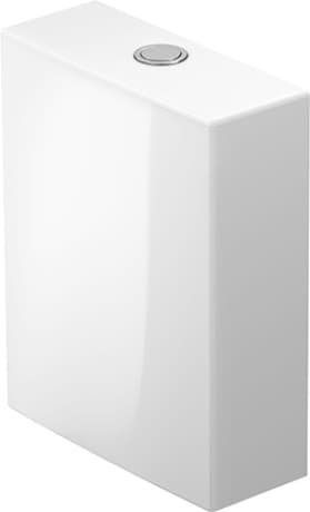 DURAVIT Cistern 093310 Design by Philippe Starck #09331000051 - © Color 00, White, Flush water quantity: 6/3 l, Water connection position: Left 3/8", Concealed connection, Unified Water Label (UWL) Class: 2 370 x 145 mm resmi