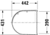 Bild von DURAVIT WC-Sitz 006779 Design by Philippe Starck #0067790000 - Farbe 00, Weiß Hochglanz, Farbe Scharnier: Edelstahl, Verlängert, Überlappend 431 x 442 mm