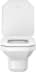 Bild von DURAVIT WC-Sitz 006489 Design by Duravit #0064890000 - Farbe 00, Weiß Hochglanz, Sitzgarnitur abnehmbar, Farbe Scharnier: Edelstahl 367 x 437 mm
