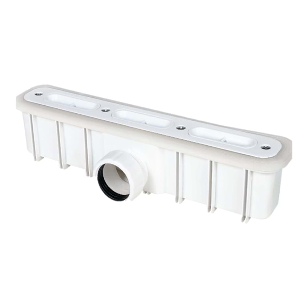 Picture of LAUFEN PRO S Linear trap for PRO S shower trays with an odour trap height of 50 mm 326 x 86 x 87 mm 000 - White H2901830000001