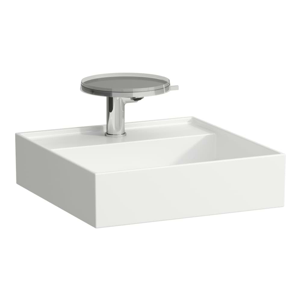 Зображення з  LAUFEN Kartell LAUFEN Small washbasin with concealed outlet, undersurface ground 460 x 460 x 120 mm #H8183317591111